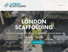 Tablet Screenshot of londonscaffolding.co.uk